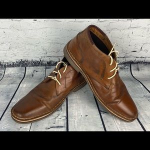 Steve Madden Chukka Brown Leather Boots Sz:9